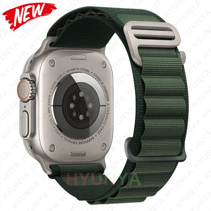 Cinturino per Apple Watch, bracciale alpino per cinturino Apple Watch Ultra 2 3, cinturino 45mm 49mm 42mm 46mm 44mm 41mm 40mm, cinturino Iwatch serie 11 9 8 7 SE 10