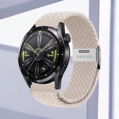 Boucle tressée universelle 18/20/22mm pour Samsung Watch 7 6 5 4 3/Amazfit GTS4 3 2/Huawei Watch GT6 5 4 3 2/Garmin Vivoactive 5