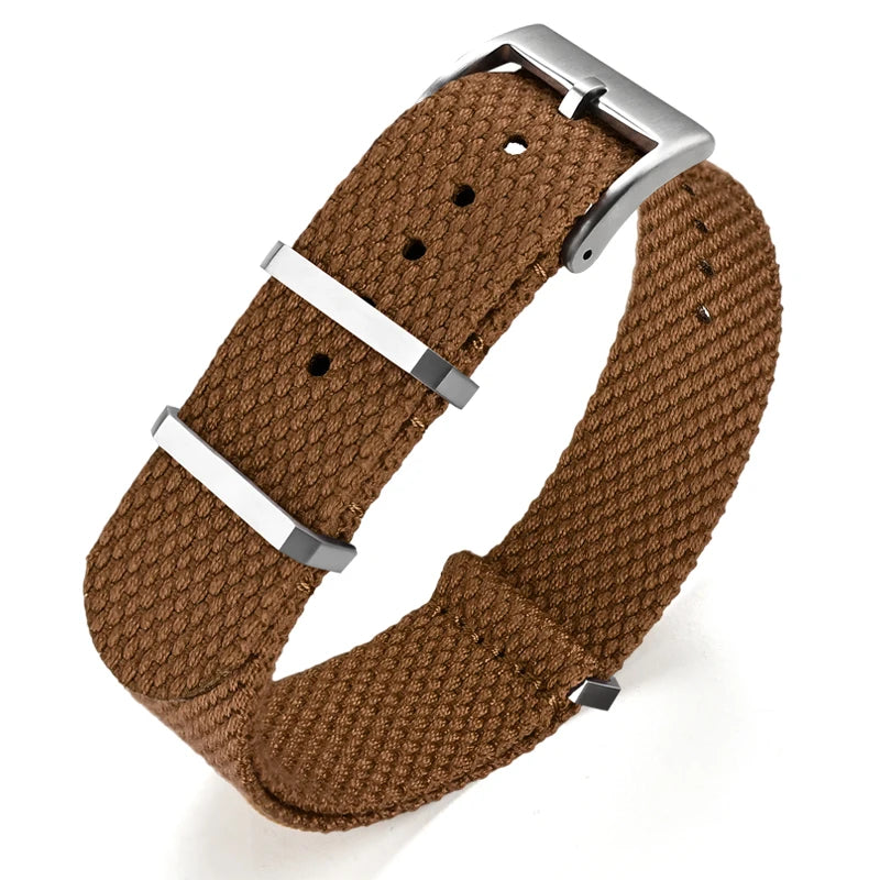 Premium Quality Linen NATO Strap, 20mm 22mm, for OMEGA SEIKO, Sport Woven Nylon Watch Band, Soft Replacement Strap for Men and Women