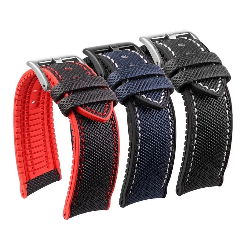 Per Mido timoniere comandante cittadino blu angelo serie cinturino orologio impermeabile in Nylon gomma cinturino orologio da 19mm 20mm 22mm 23mm