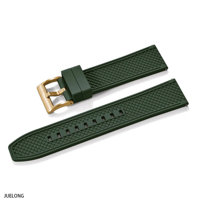 2025 NewFKM Bracelet de montre en caoutchouc 18 mm/20 mm/22 mm/24 mm |   Sangle de plongée à dégagement rapide, étanche, Anti-allergie, pour Seiko/Citizen/Garmin