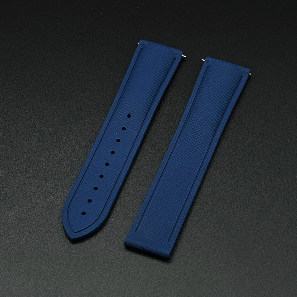 OZE Bracelet montre Caoutchouc Siliconé Premium - Motif Tissu - Boucle déployante