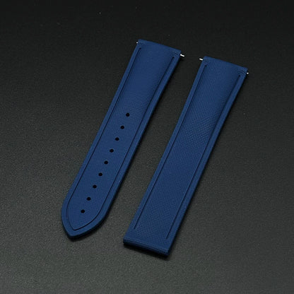 OZE Bracelet montre Caoutchouc Siliconé Premium - Motif Tissu - Boucle déployante