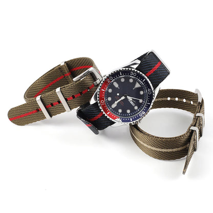 Cinturino per orologio in Nylon 20mm 22mm, cinturino a righe, cinturino di ricambio, accessori militari per cinturini orologio T-udor