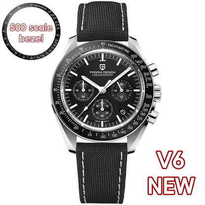 Orologio da uomo Moon 40mm con cronografo al quarzo - PAGANI DS N Tribute CK2998 Retro Sport