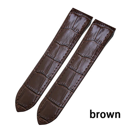 Genuine Leather Watch Strap for Men and Women, Colorful Straps, Glue Head Pieces, Watch Band for Cartier Sandoz, 100, 23mm, 20mm