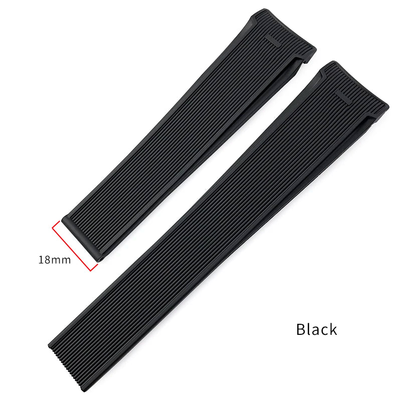Bracelet de montre en caoutchouc naturel de haute qualité, 20mm 22mm, adapté à la montre TAG Heuer Aquaracer 300 500, bracelet de plongée, sport, en Silicone