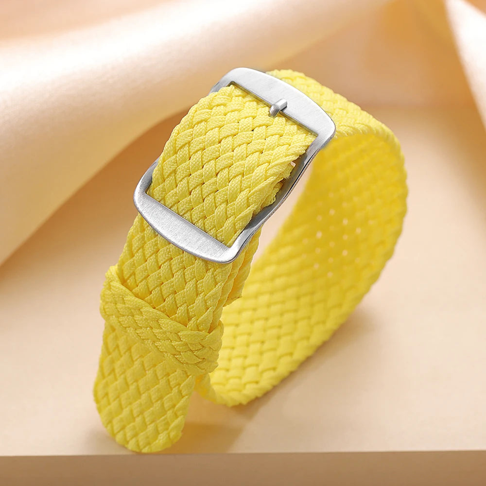 14mm 16mm 18mm 20mm 22mm Nylon Woven Canvas Watch Strap for Perlon for Omega Watchband Men Women Sport Wristband Accessories