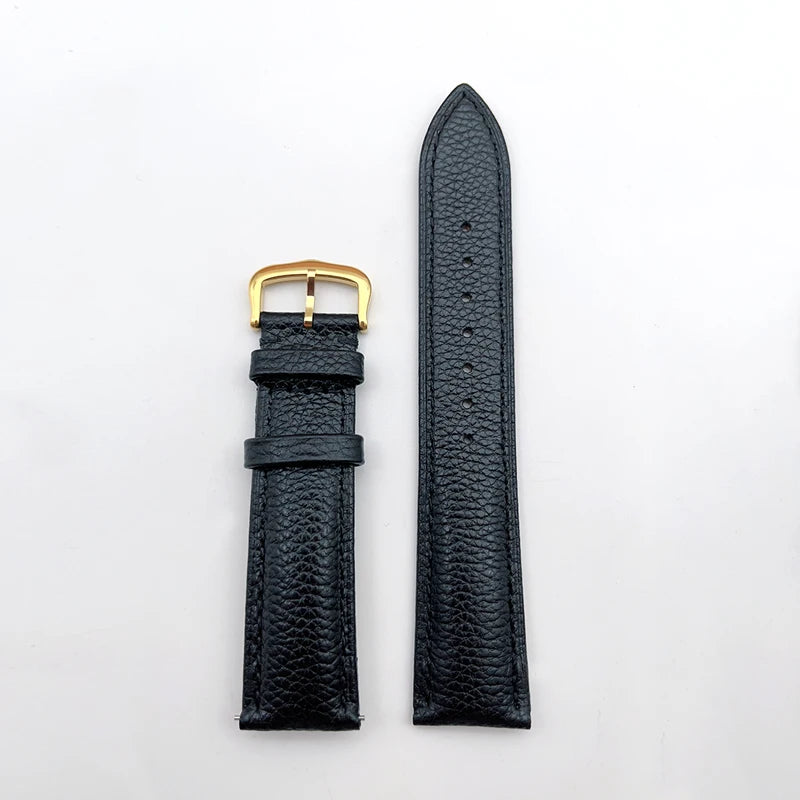 Bracelet de montre en cuir de vachette pour Cartier Tank/Solo Must Round Santos, attache rapide, durable, souple et respirant