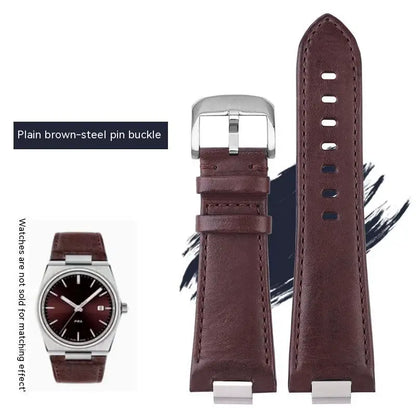 Pour Tissot 1853 Super Player PRX série T137.410/T137.407 bracelet de montre en cuir véritable T137 bracelet de montre en cuir surélevé pour hommes 12mm