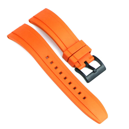 Cinturino per orologio in gomma fluorurata FKM con sgancio rapido, impermeabile, antipolvere, da esterno, cinturino da immersione, 20 mm, 22 mm, 24 mm