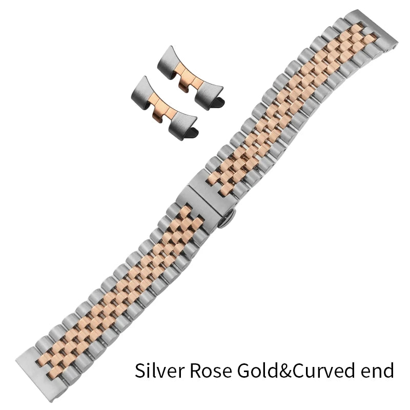Bracelet de montre en acier inoxydable à extrémités courbes de 18 mm, 19 mm, 20 mm, 21 mm, 22 mm pour Tudor Black Bay GMT SEIKO 5 SKX, outils de montage inclus