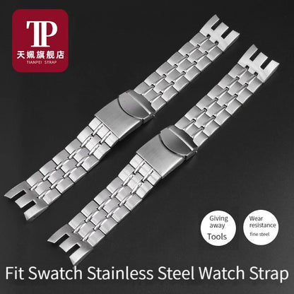 Bracelet de montre avec chaîne en acier inoxydable, interface incurvée, 20MM 21MM, pour IWC Mark 16 17 18, 377710 377714