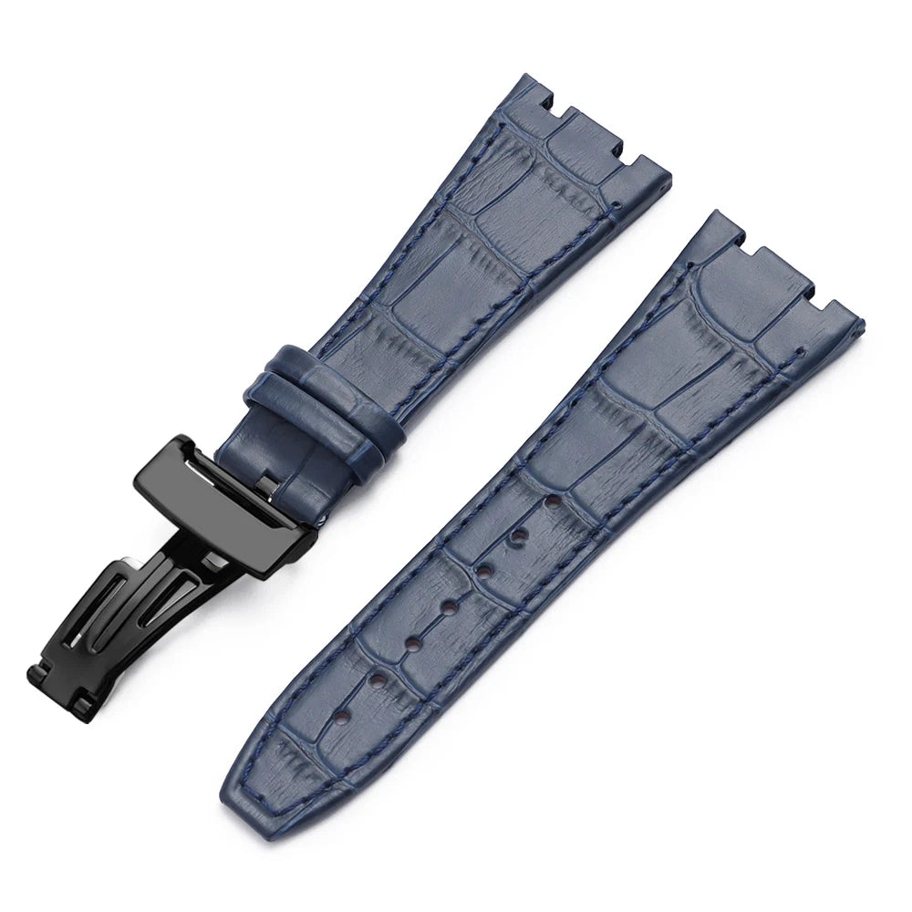 Bracelet de montre en cuir de vache souple, pour Audemars Piguet Royal Oak Offshore Ap 15400 15703, résistant à la sueur, pour hommes et femmes, boucle pliante