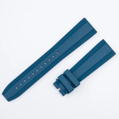Bracelet en caoutchouc fluoré à motif tissé, 20/22mm, avec boucle de 18mm, pour bracelet de montre Breitling Superocean AVENGER Navitimer