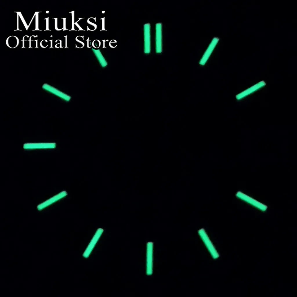 ATA UKSI-Cadran de Montre Lumineux, Noir, Rouge, Bleu, Rose, Jaune, Stérile, Adapté au Mouvement NH35, 29mm