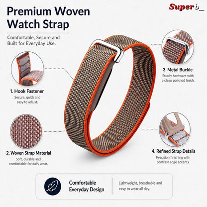 Bracelet de montre sport en nylon côtelé pour Google Fitbit Air, bracelet respirant pour hommes et femmes, accessoires de remplacement.