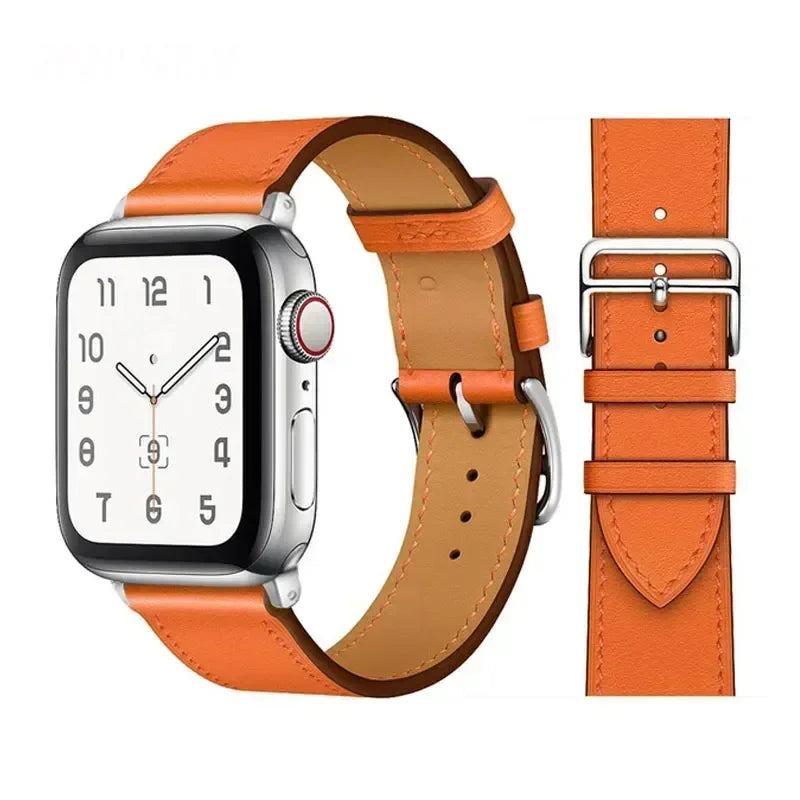 Bracelet de montre en cuir pour bracelets de montre Apple 46mm 44mm 41mm 45mm 38-42mm 40mm 49mm bracelet iWatch série 10-Ultra 9-8-7-SE-6-5-4-3