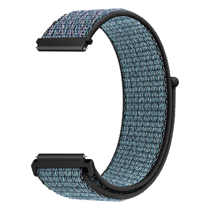 Bracelet à boucle en Nylon pour Amazfit Bip 6/5/GTS 4/3/2/2e/Mini/GTR 42mm/47mm/GTR 4/3 Pro Sport, 20mm/22mm, 2 bandes