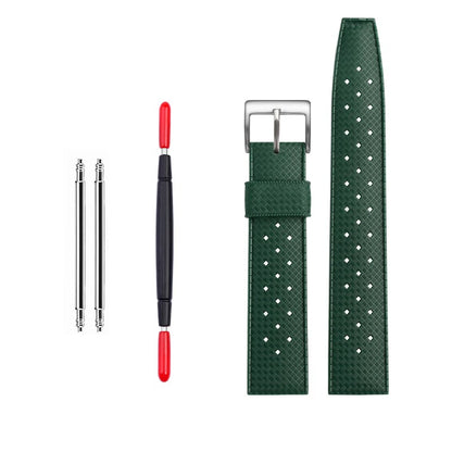 Cinturini per orologi in gomma verde premium – Sport – Disponibili varie texture – 1 pezzo