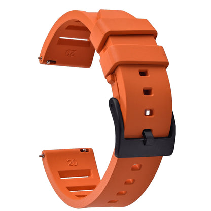 Bracelet de montre en caoutchouc fluoré FKM de qualité supérieure, à dégagement rapide, 20 mm 22 mm, bracelet de plongée souple et étanche, bracelet de remplacement pour montre