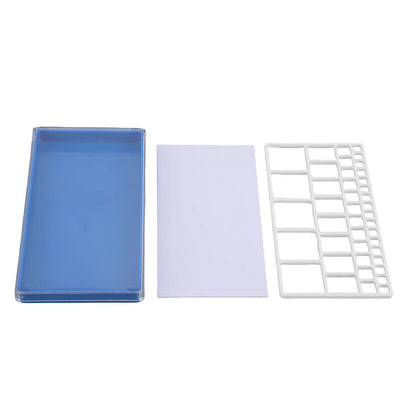 Boîte de rangement pour pièces de montres, pour horlogers, vis de bijouterie, outils de réparation de montres, plateau de rangement en plastique pour pièces de montres