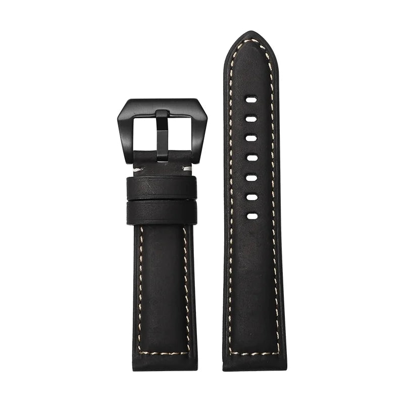 Bracelet de montre en cuir véritable pour Panerai, Compatible avec la série Radiomir Luminor 22/24/24MM
