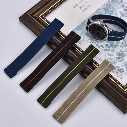 High Quality Parachute Elastic Nylon Watch Straps Quick Release 18/19/20/21/22mm Watch Bands Smartwatch Fabric Unisex Straps