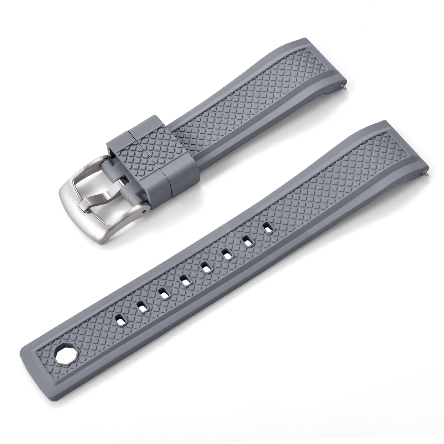 Cinturino professionale per orologio in gomma FKM, 20mm 22mm, cinturino subacqueo sportivo a sgancio rapido per smartwatch Omega Seiko IWC da uomo
