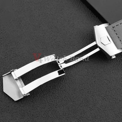 Nouveau Bracelet de montre pour TAG HEUER CARRERA Monaco série 20 22 24mm Bracelet en cuir de vache mat Bracelet de montre Bracelet Vintage marron