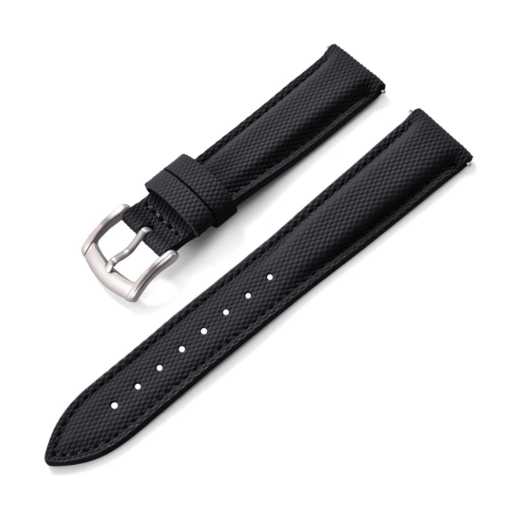 New Sailcloth Coated Sport Watch Strap 18/19/20/22mm Quick Release Waterproof Wristband for Huawei/Samsung Smartwatch Accessories