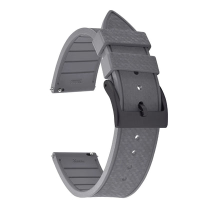 20MM 22MM supprime des bracelets de montre en caoutchouc fluoroélastomère/FKM mosaïque pour hommes femmes-bracelet de Sport étanche de remplacement à dégagement rapide