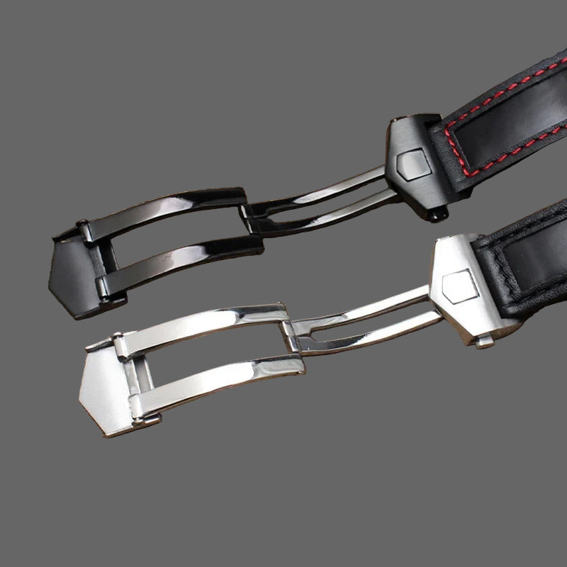 OZE - Bracelet de montre Racing en cuir pour Tag Heuer Carrera - Monaco F1, 3/4, 22mm