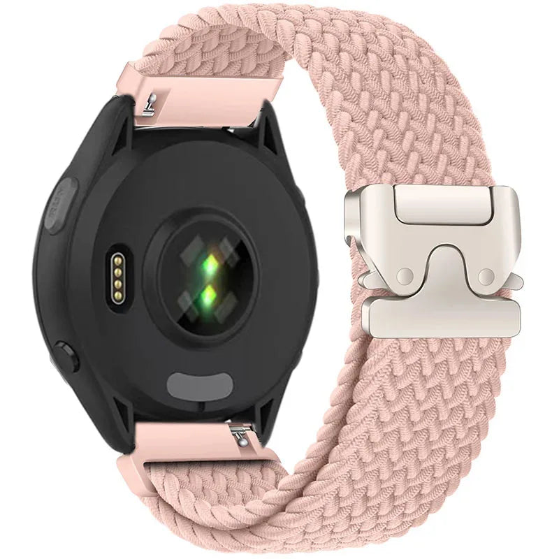Bracelet à boucle tressée pour Garmin Forerunner 965 970 265 165 570, boucle de Parachute, bracelet de montre en Nylon Garmin Venu 4/3/2 Active 6-5