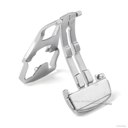 Folding watch buckle for Omega 16mm 18mm 20mm stainless steel deployment clasps for Seamaster matte polished watch strap button