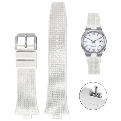 Cinturino per orologio in gomma fluorurata FKM per Citizen NJ0150 NJ0151 ME, serie Convex, sgancio rapido, cinturino sportivo, 9 mm * 26 mm