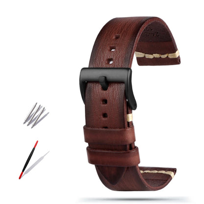 Cinturino per orologio in vera pelle, per Galaxy Tissot Timex Omega Panerai IWC, 20mm 22mm 24mm