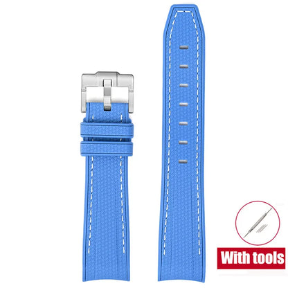 Diving Strap for Omega X Swatch, 20mm, MoonSwatch Joint, for Men and Women, Peripheral, Curved End, TPU Rubber Strap for Rolex, Watch Strap Tools