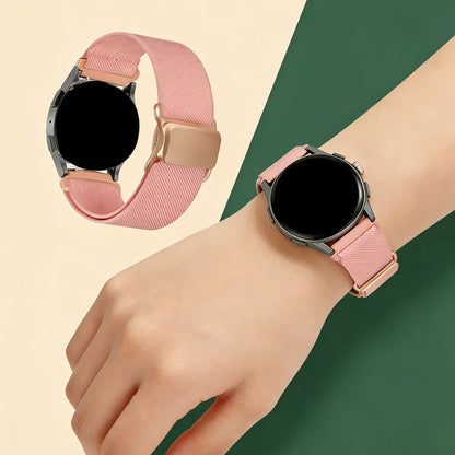 Cinturino elastico intrecciato per Samsung Galaxy Watch 7 6 5 4 40mm 44mm/5 Pro 45mm, per Galaxy Watch 6 4 Classic/Active 2