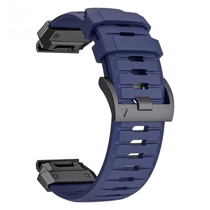 22mm 26mm FKM Fluoroelastomer Rubber Smart Watch Strap suitable for Garmin Fenix 8/7X/7 Pro/965/955 and Instinct 3 watch band