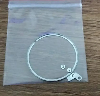 Anillo espaciador de movimiento de acero con 2 tornillos y pestañas de montaje, pieza de repuesto para reparación de relojes, 2824, 2836, T2495