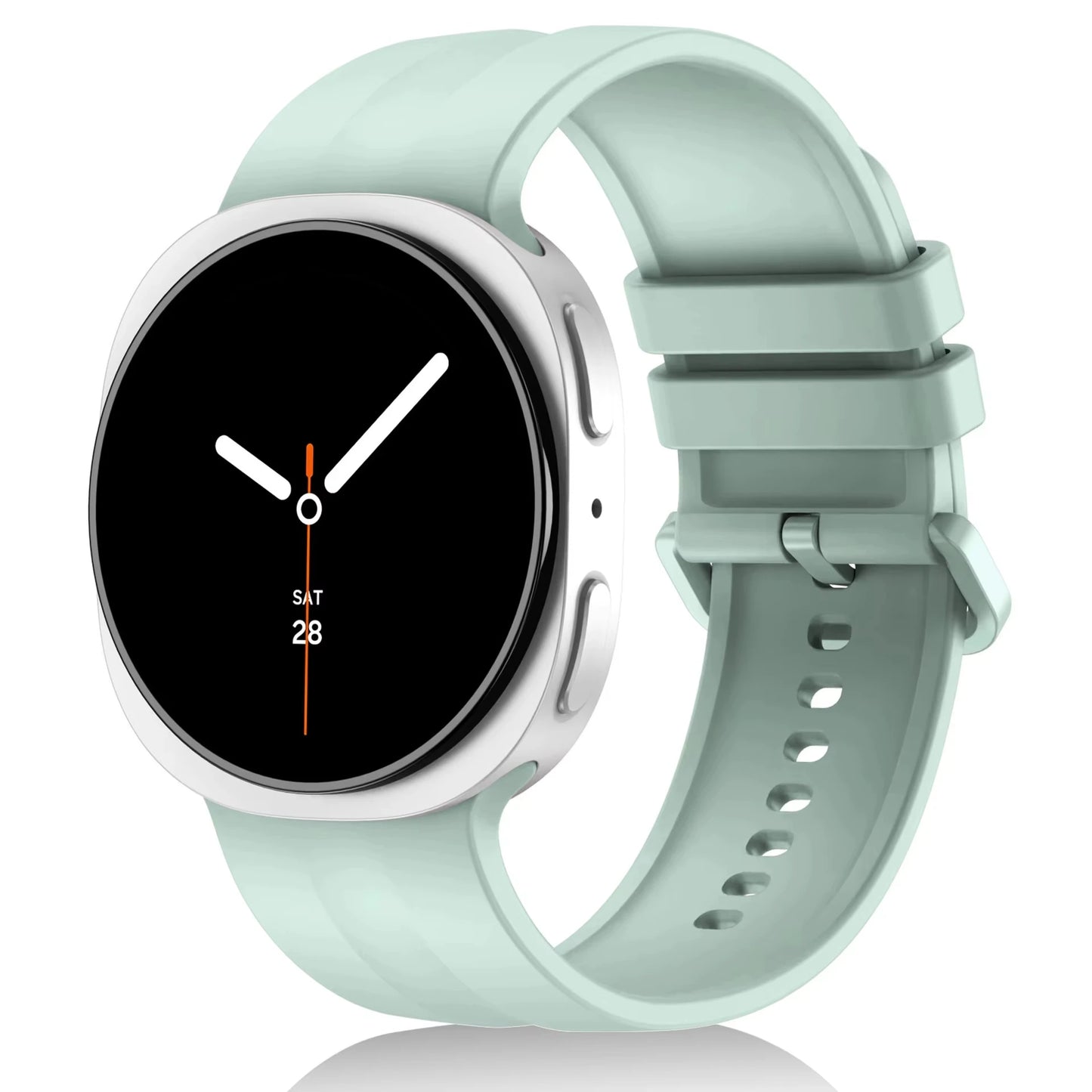 Original Silicone Strap for Samsung Galaxy Watch 9 8 44mm 40mm, Correa Band for Galaxy Watch 9 8 Classic 46mm, Accessories