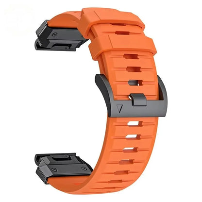 22mm 26mm FKM Fluoroelastomer Rubber Smart Watch Strap suitable for Garmin Fenix 8/7X/7 Pro/965/955 and Instinct 3 watch band