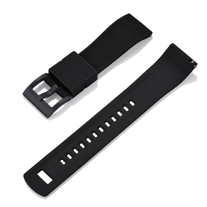 Nouveau bracelet de montre en Silicone Double couleurs personnalisé à dégagement rapide 20mm 22mm bracelet de montre doux Durable bracelets de montre de remplacement ceintures
