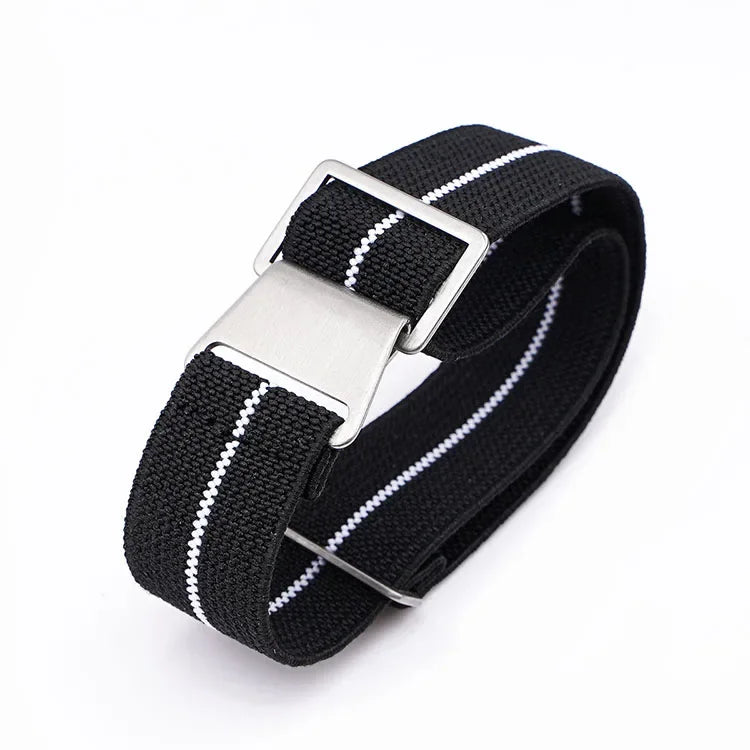 18mm 20mm 22mm 24mm Parachute élastique en Nylon Bracelet de montre hommes Sport de plein air militaire ceinture de sécurité Bracelet accessoires