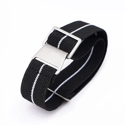 18mm 20mm 22mm 24mm Parachute élastique en Nylon Bracelet de montre hommes Sport de plein air militaire ceinture de sécurité Bracelet accessoires