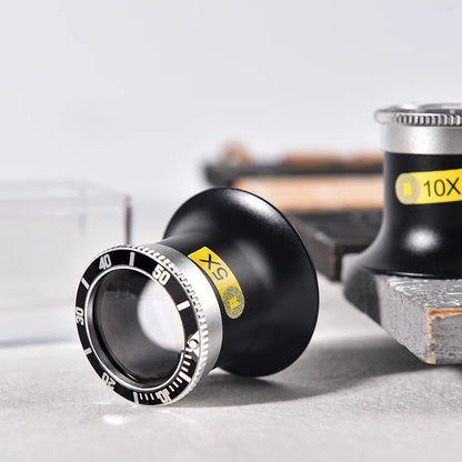 Lente d'ingrandimento per la riparazione di orologi 5X 10X 20X Strumento portatile Lente d'ingrandimento monoculare Strumento per gioiellieri Lente d'ingrandimento Strumenti