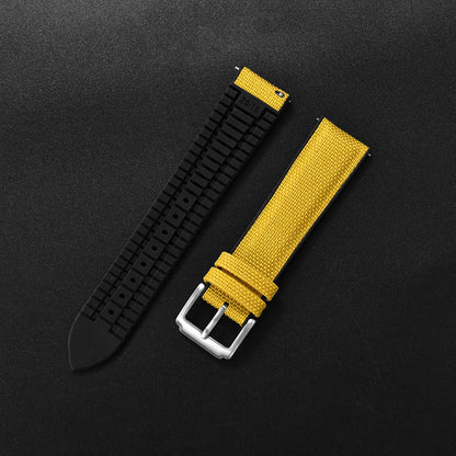 Bracelet en caoutchouc pour tissu voile, nouveau Design, bracelets de montre étanches à dégagement rapide, 18mm 19mm 20mm 21mm 22mm, bracelet en toile et Nylon