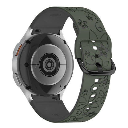Bracelet en Silicone pour Samsung Galaxy Watch 7 6 5 4 FE/5Pro 45mm sans espaces Sport Correa gravé Galaxy Watch6 Classic 43mm 47mm