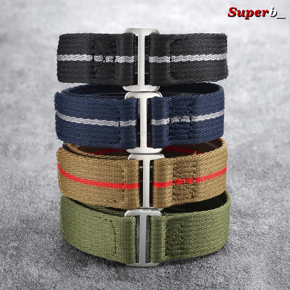 Bracelet de montre en tissu nylon 20 mm 22 mm, bracelet de sport universel, bracelet en toile pour Rolex, bracelet de remplacement en toile pour Tudor